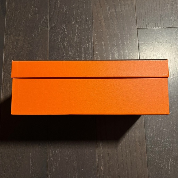 Hermes medium empty box case decoration storage orange tissue + book - Picture 5 of 12